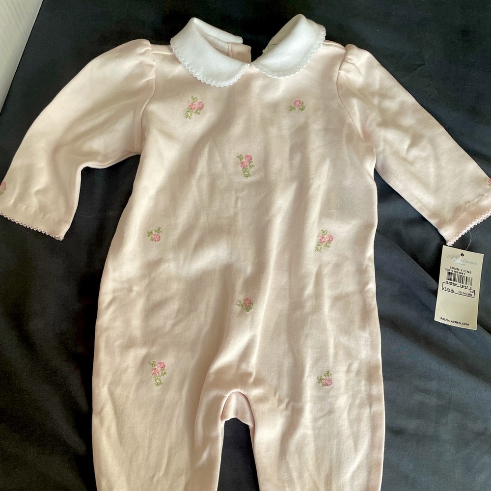 3 month baby girl Ralph Lauren onesie. NWT